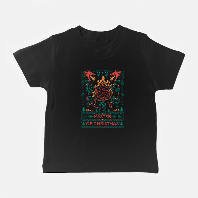 Master Of Christmas Dice-Baby-Basic-Tee-marsdkart