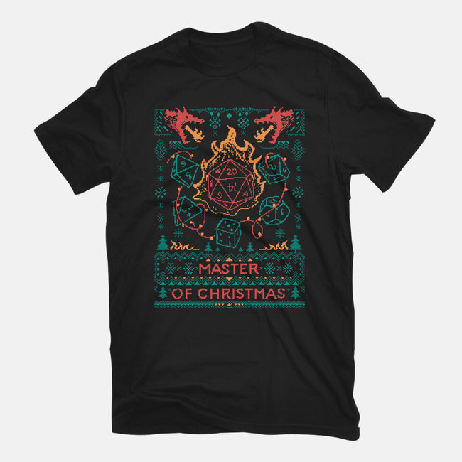 Master Of Christmas Dice-Womens-Fitted-Tee-marsdkart