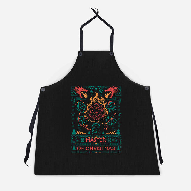 Master Of Christmas Dice-Unisex-Kitchen-Apron-marsdkart