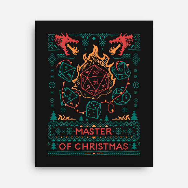 Master Of Christmas Dice-None-Stretched-Canvas-marsdkart