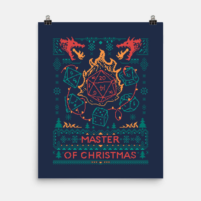 Master Of Christmas Dice-None-Matte-Poster-marsdkart