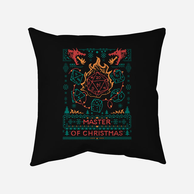 Master Of Christmas Dice-None-Removable Cover w Insert-Throw Pillow-marsdkart