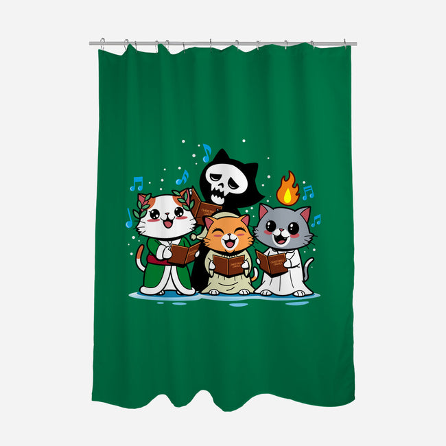 A Catmas Carol-None-Polyester-Shower Curtain-Boggs Nicolas