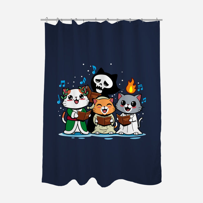 A Catmas Carol-None-Polyester-Shower Curtain-Boggs Nicolas