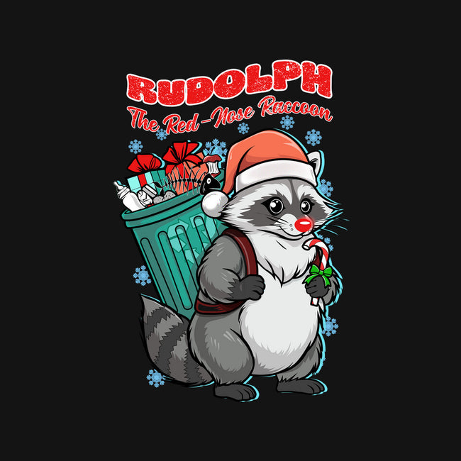 Rudolph The Red Nose Raccoon-None-Basic Tote-Bag-palmstreet