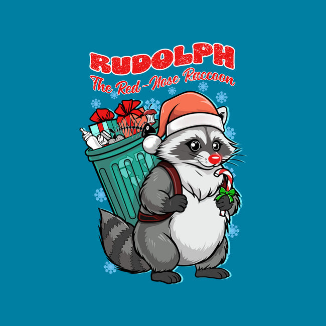 Rudolph The Red Nose Raccoon-None-Stretched-Canvas-palmstreet