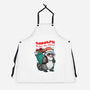 Rudolph The Red Nose Raccoon-Unisex-Kitchen-Apron-palmstreet