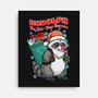 Rudolph The Red Nose Raccoon-None-Stretched-Canvas-palmstreet