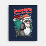 Rudolph The Red Nose Raccoon-None-Stretched-Canvas-palmstreet