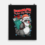 Rudolph The Red Nose Raccoon-None-Matte-Poster-palmstreet