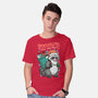 Rudolph The Red Nose Raccoon-Mens-Basic-Tee-palmstreet