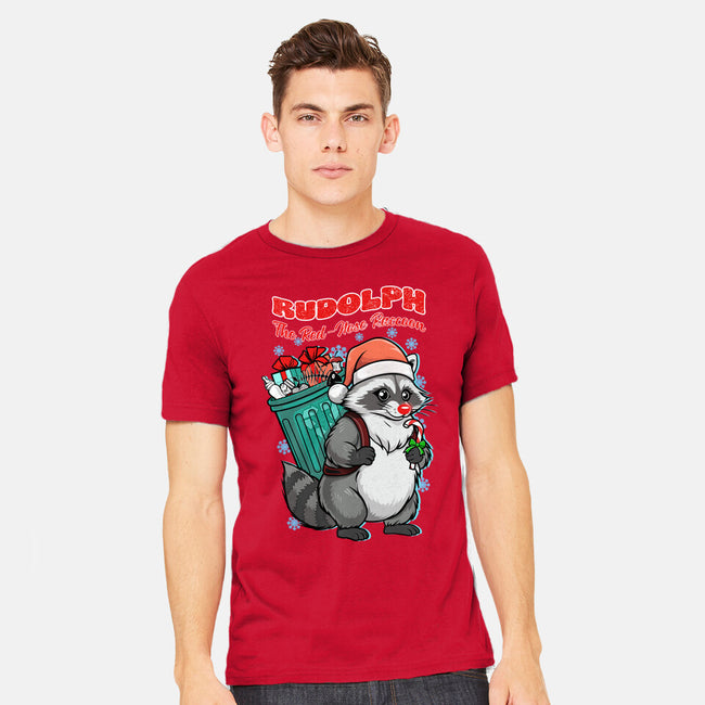 Rudolph The Red Nose Raccoon-Mens-Heavyweight-Tee-palmstreet