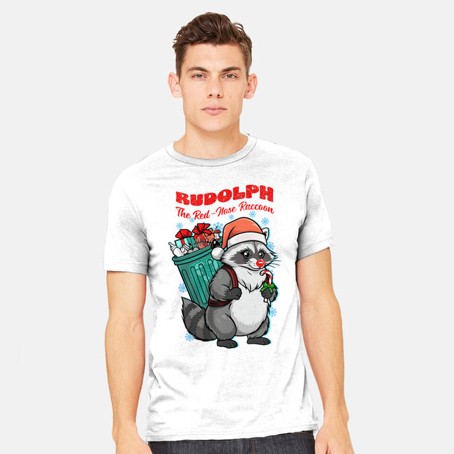 Rudolph The Red Nose Raccoon-Mens-Heavyweight-Tee-palmstreet