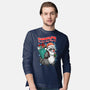 Rudolph The Red Nose Raccoon-Mens-Long Sleeved-Tee-palmstreet