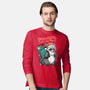 Rudolph The Red Nose Raccoon-Mens-Long Sleeved-Tee-palmstreet