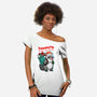 Rudolph The Red Nose Raccoon-Womens-Off Shoulder-Tee-palmstreet