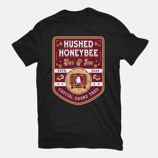 Hushed Honeybee Inn Emblem-Mens-Heavyweight-Tee-LAGELANTEE