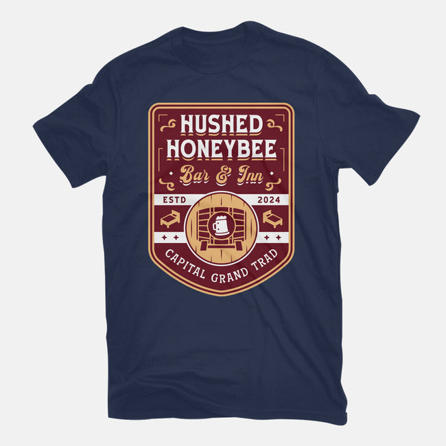 Hushed Honeybee Inn Emblem-Mens-Basic-Tee-LAGELANTEE