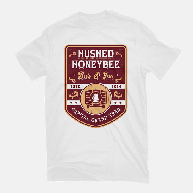 Hushed Honeybee Inn Emblem-Mens-Heavyweight-Tee-LAGELANTEE