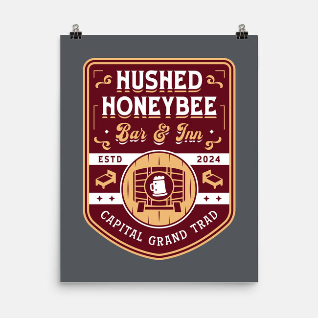 Hushed Honeybee Inn Emblem-None-Matte-Poster-LAGELANTEE