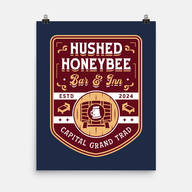 Hushed Honeybee Inn Emblem-None-Matte-Poster-LAGELANTEE