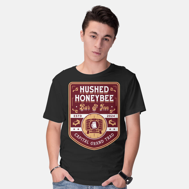 Hushed Honeybee Inn Emblem-Mens-Basic-Tee-LAGELANTEE