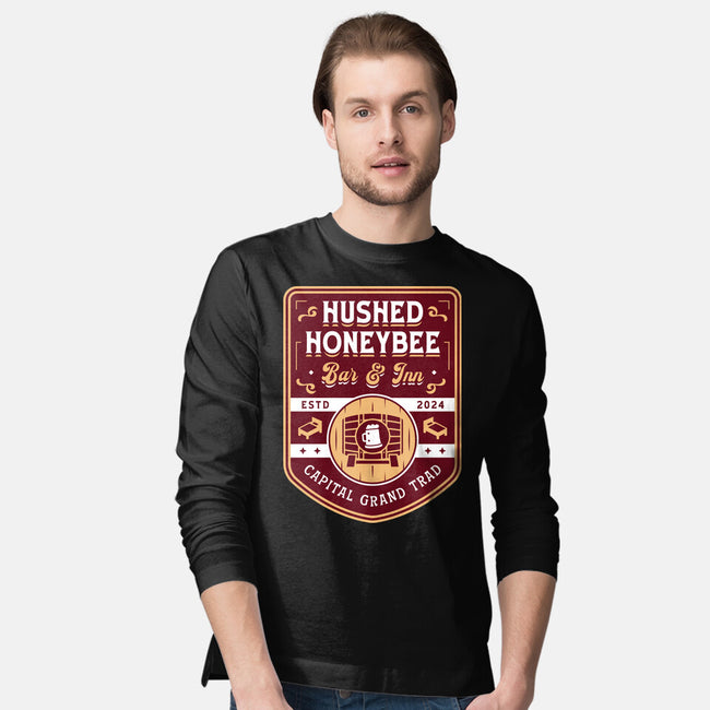 Hushed Honeybee Inn Emblem-Mens-Long Sleeved-Tee-LAGELANTEE