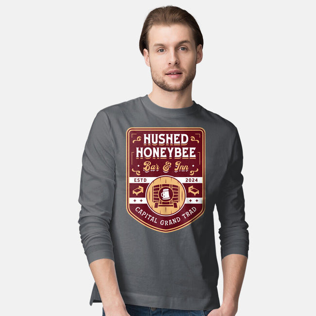 Hushed Honeybee Inn Emblem-Mens-Long Sleeved-Tee-LAGELANTEE