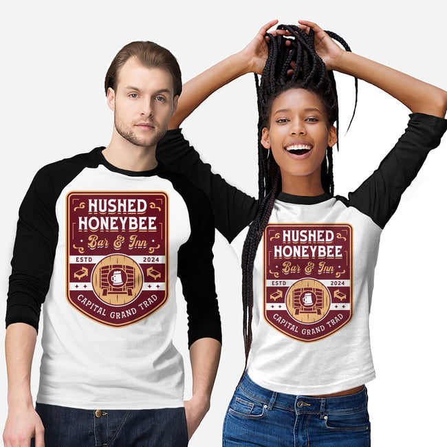 Hushed Honeybee Inn Emblem-Unisex-Baseball-Tee-LAGELANTEE