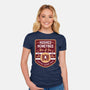 Hushed Honeybee Inn Emblem-Womens-Fitted-Tee-LAGELANTEE