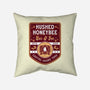 Hushed Honeybee Inn Emblem-None-Removable Cover w Insert-Throw Pillow-LAGELANTEE