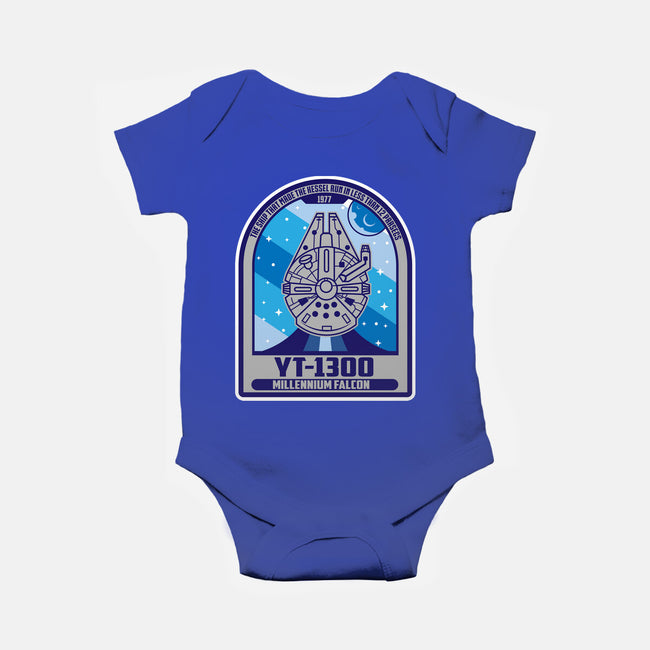 YT-1300 Millennium Falcon-Baby-Basic-Onesie-SuperEdu