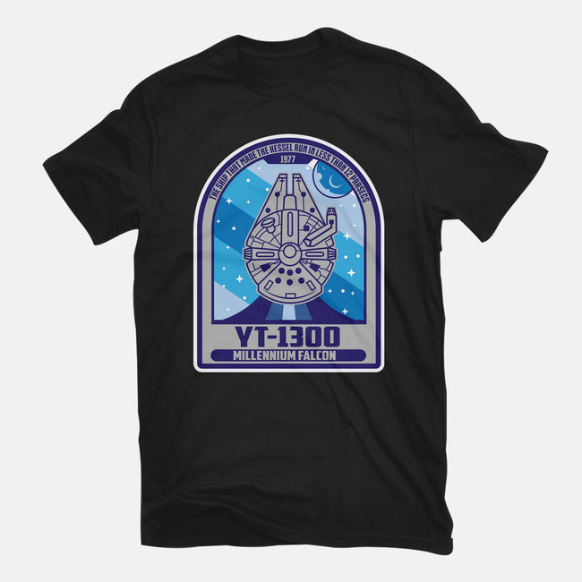 YT-1300 Millennium Falcon-Womens-Basic-Tee-SuperEdu