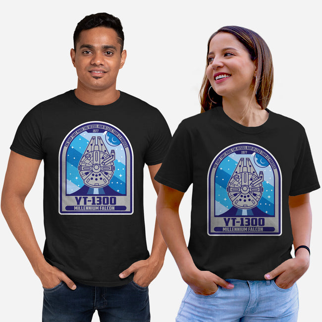 YT-1300 Millennium Falcon-Unisex-Basic-Tee-SuperEdu