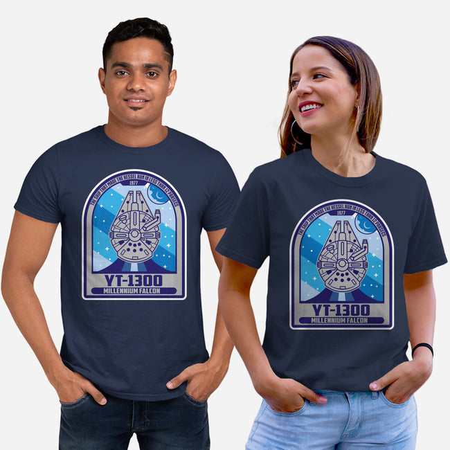 YT-1300 Millennium Falcon-Unisex-Basic-Tee-SuperEdu