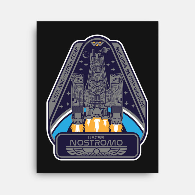 USCSS Nostromo-None-Stretched-Canvas-SuperEdu