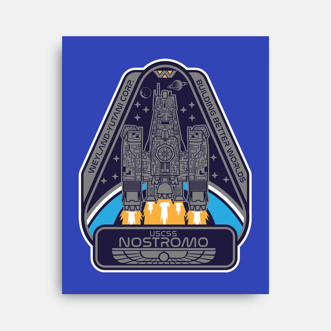 USCSS Nostromo-None-Stretched-Canvas-SuperEdu