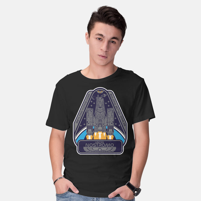 USCSS Nostromo-Mens-Basic-Tee-SuperEdu