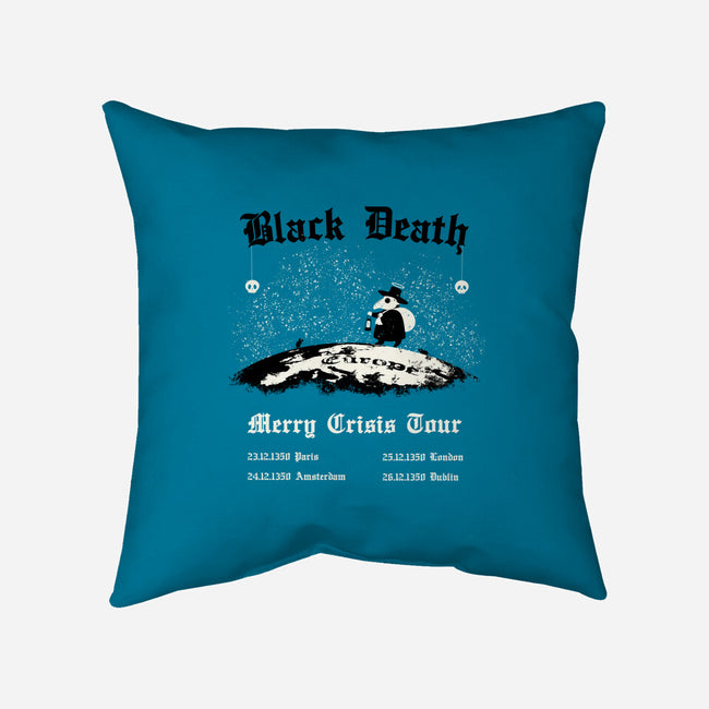 Black Death Merry Crisis Tour-None-Removable Cover w Insert-Throw Pillow-Mattania