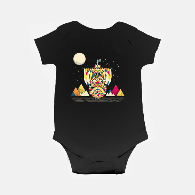 Merry Sailing-Baby-Basic-Onesie-rocketman_art