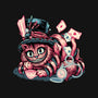 Cat Of Mystery-Womens-Fitted-Tee-glitchygorilla