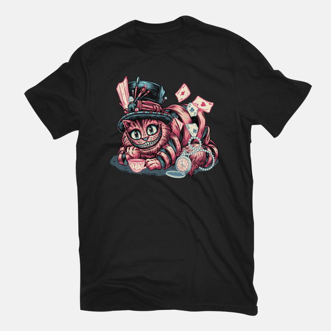 Cat Of Mystery-Unisex-Basic-Tee-glitchygorilla