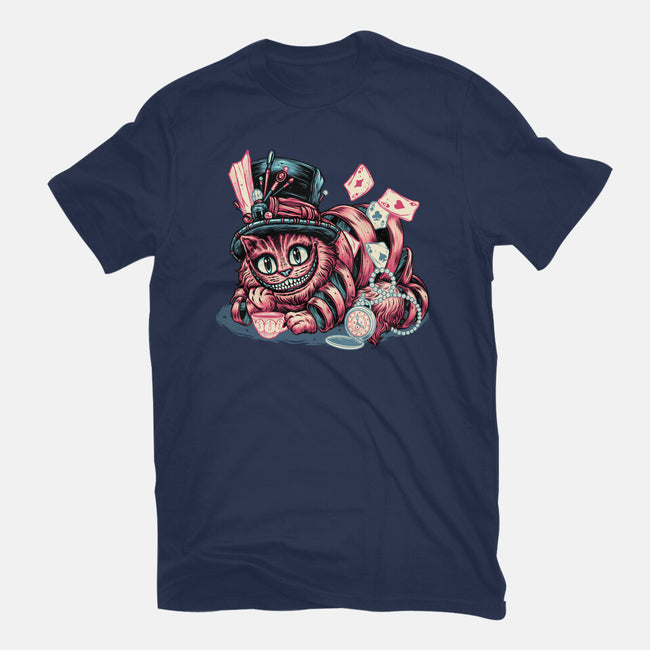 Cat Of Mystery-Womens-Fitted-Tee-glitchygorilla