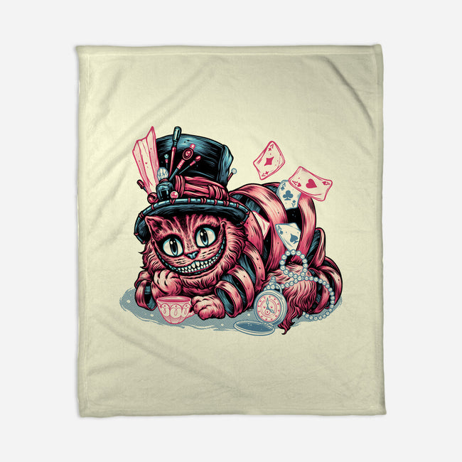 Cat Of Mystery-None-Fleece-Blanket-glitchygorilla