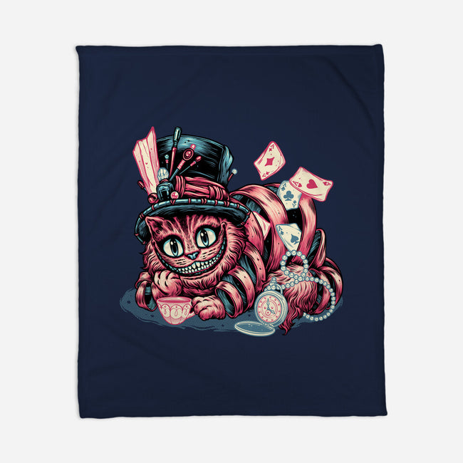 Cat Of Mystery-None-Fleece-Blanket-glitchygorilla