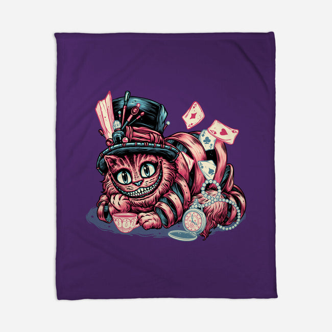 Cat Of Mystery-None-Fleece-Blanket-glitchygorilla