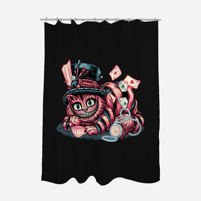 Cat Of Mystery-None-Polyester-Shower Curtain-glitchygorilla