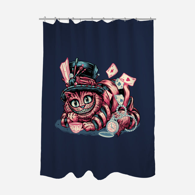 Cat Of Mystery-None-Polyester-Shower Curtain-glitchygorilla