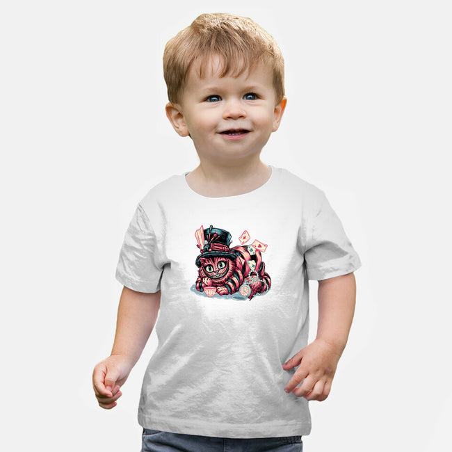 Cat Of Mystery-Baby-Basic-Tee-glitchygorilla