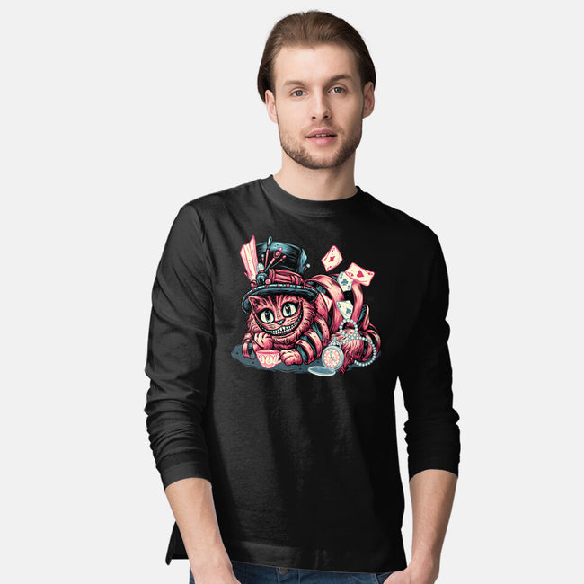 Cat Of Mystery-Mens-Long Sleeved-Tee-glitchygorilla